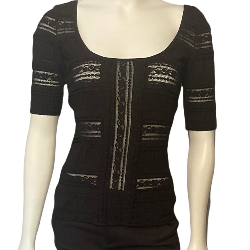 cinq a sept lace top XS